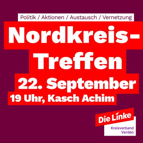Sharepic zum Nordkreis-Treffen am 22. September 2026 im Kasch Achim